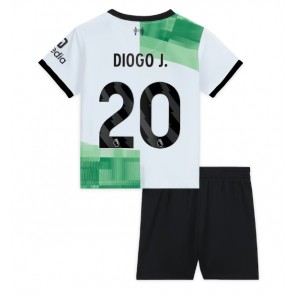 Liverpool Diogo Jota #20 Bortaställ Barn 2023-24 Kortärmad (+ Korta byxor)